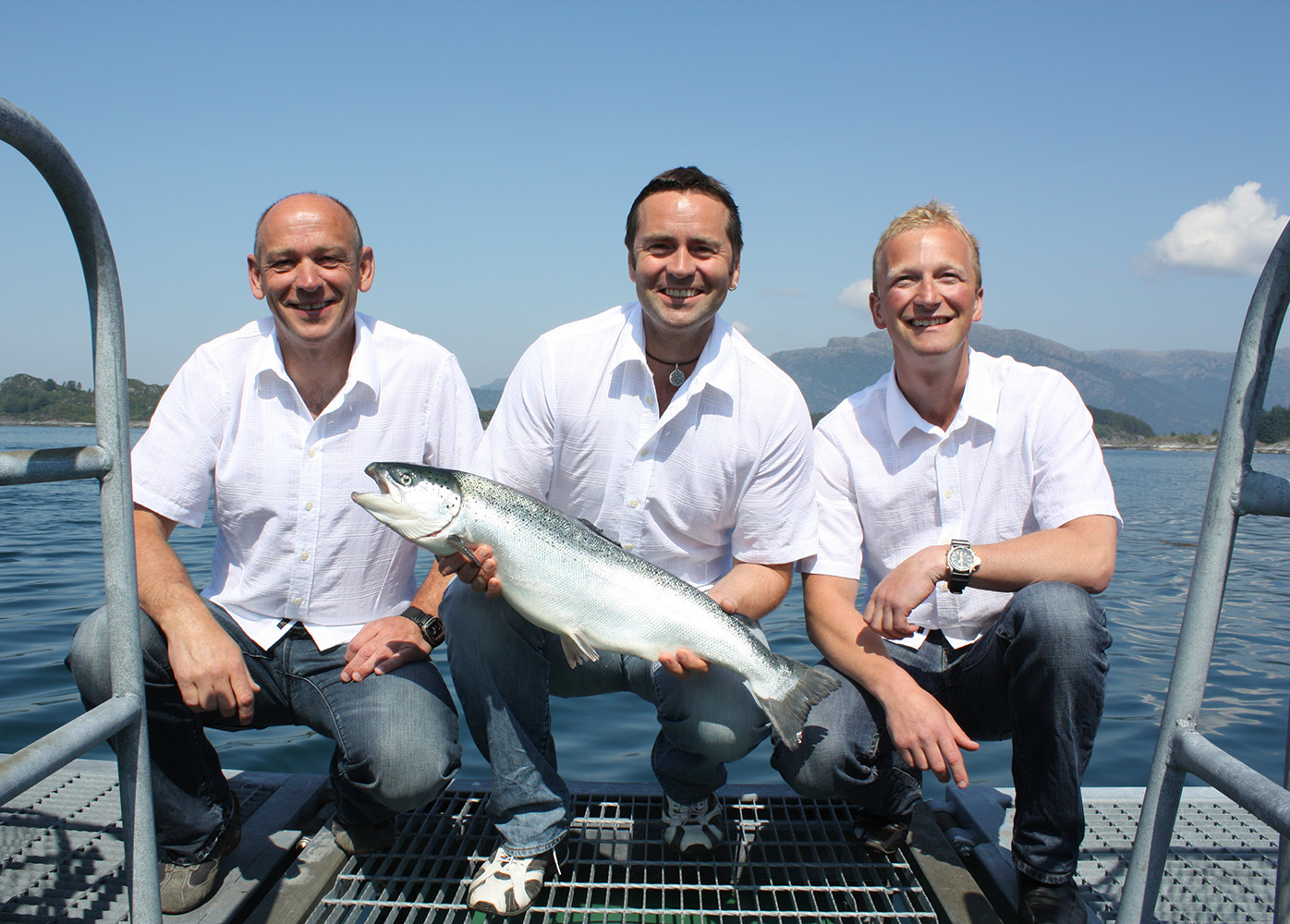 Bilde av Tore, Haakon og Svein - de tre som startet Bravo Seafood